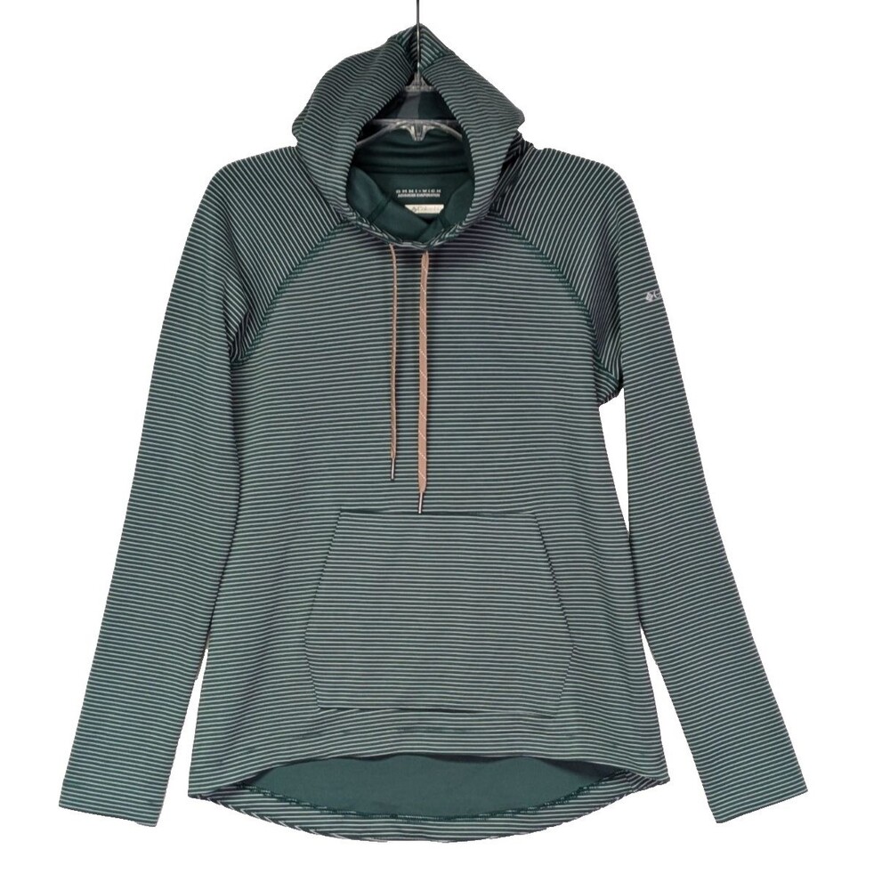 Columbia Womens Omni Wick Hoodie Small Green Pullover Athletic